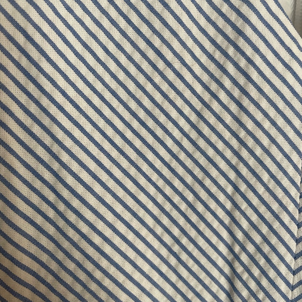 Brand new J Crew blue/white cotton striped dress!